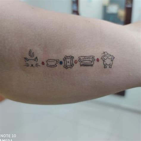 tiny friends tv show tattoo|Friends Tv Show Inspired Tattoos in 2024